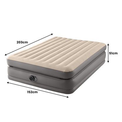 Intex Dura-Beam Plus Queen Prime Comfort Elevated Air Mattress