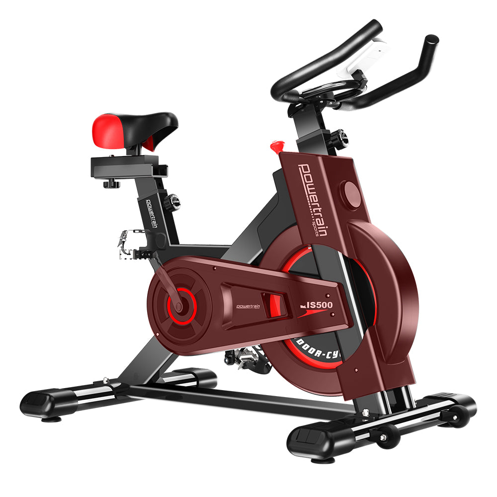 Powertrain IS-500 Heavy-Duty Exercise Spin Bike Electroplated - Black