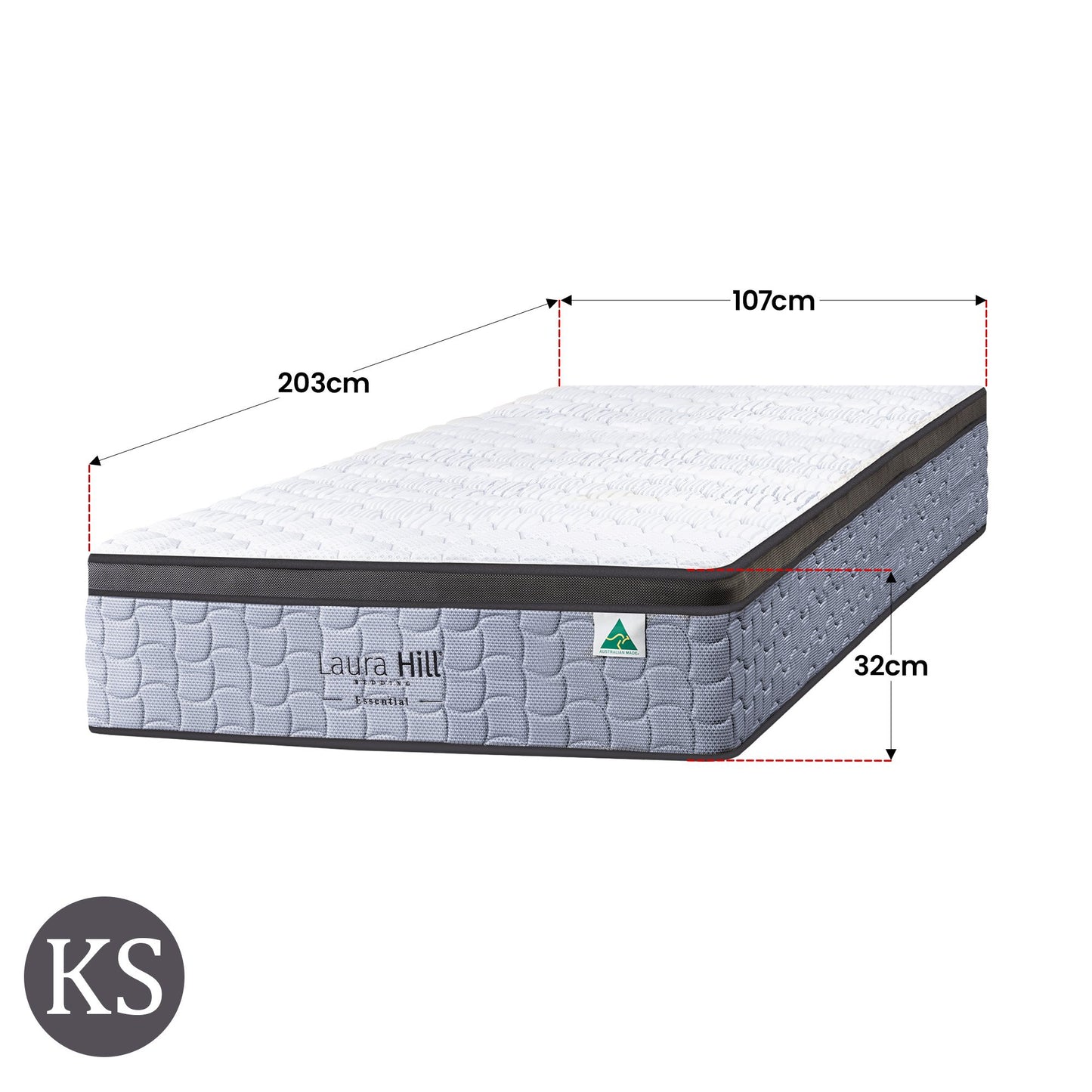 Laura Hill Essential Australian Made King Single Premium Mattress