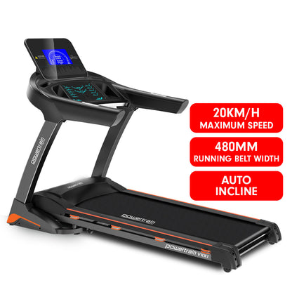 Powertrain V100 Foldable Treadmill Auto Incline Home Gym Cardio