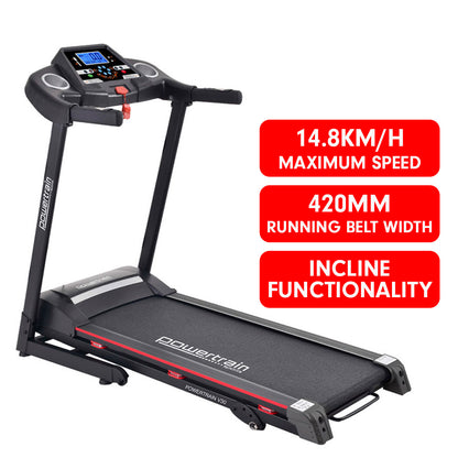 Powertrain V30 Foldable Treadmill Manual Incline Home Gym Cardio