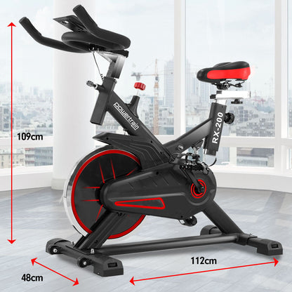 Powertrain RX-200 Exercise Spin Bike Cardio Cycling - Red