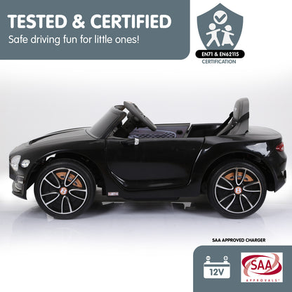 Bentley Exp 12 Licensed Speed 6E Electric Kids Ride On Car - Black