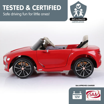 Bentley Exp 12 Speed 6E Licensed Kids Ride On Electric Car  Red