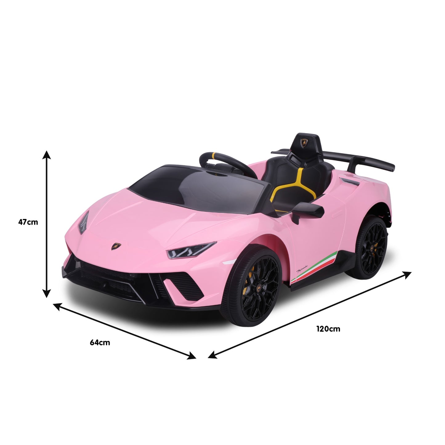 Lamborghini Performante Kids Electric Ride On Car Remote Control Pink