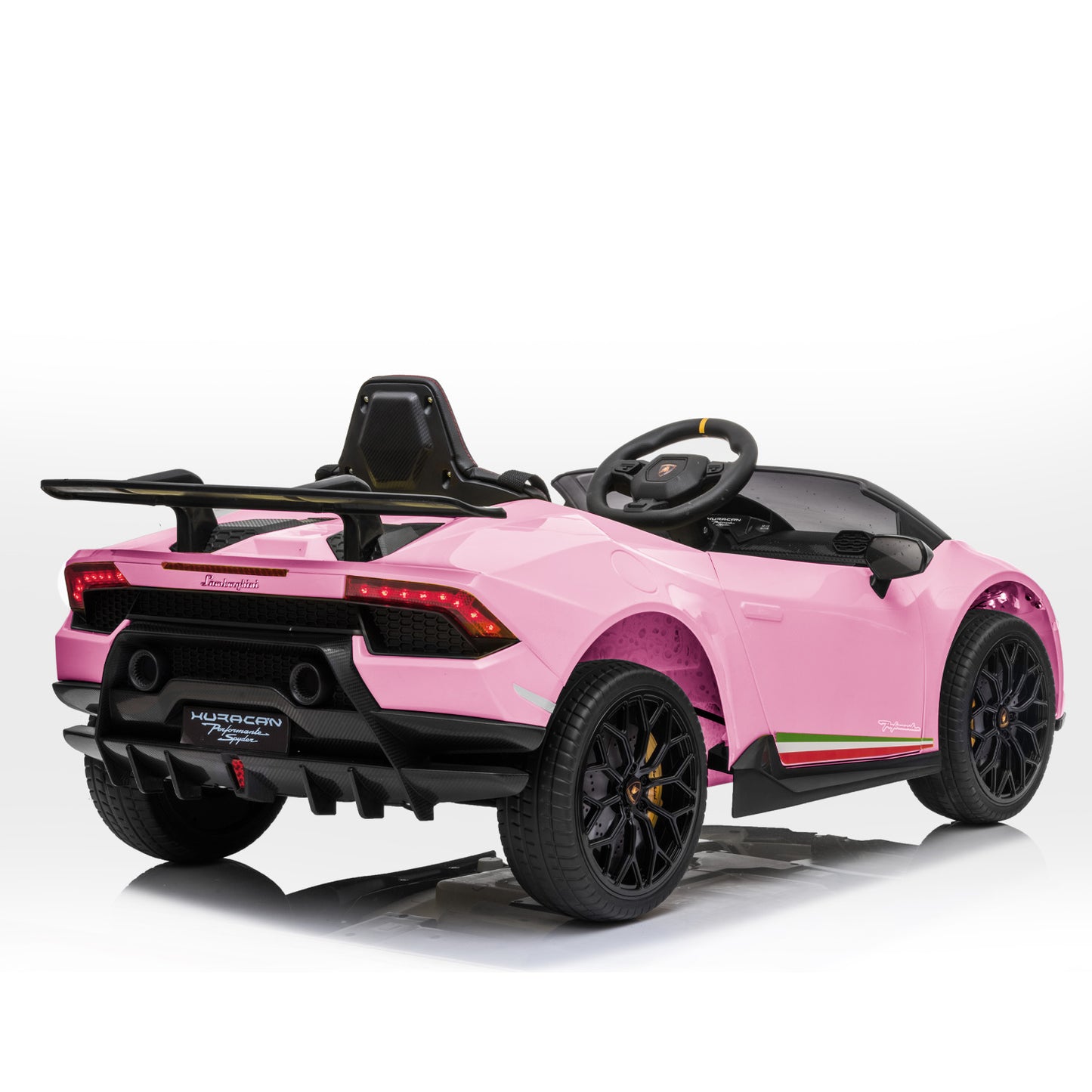 Lamborghini Performante Kids Electric Ride On Car Remote Control Pink