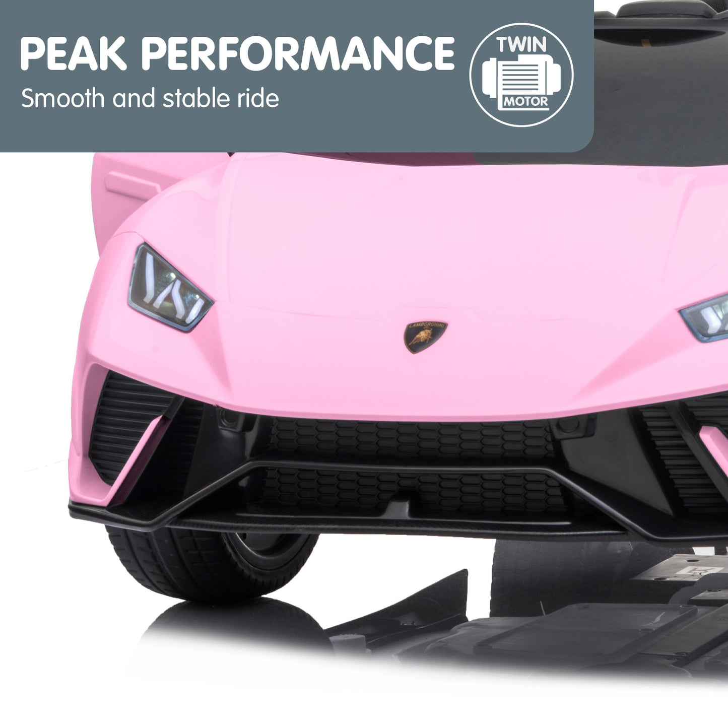 Lamborghini Performante Kids Electric Ride On Car Remote Control Pink