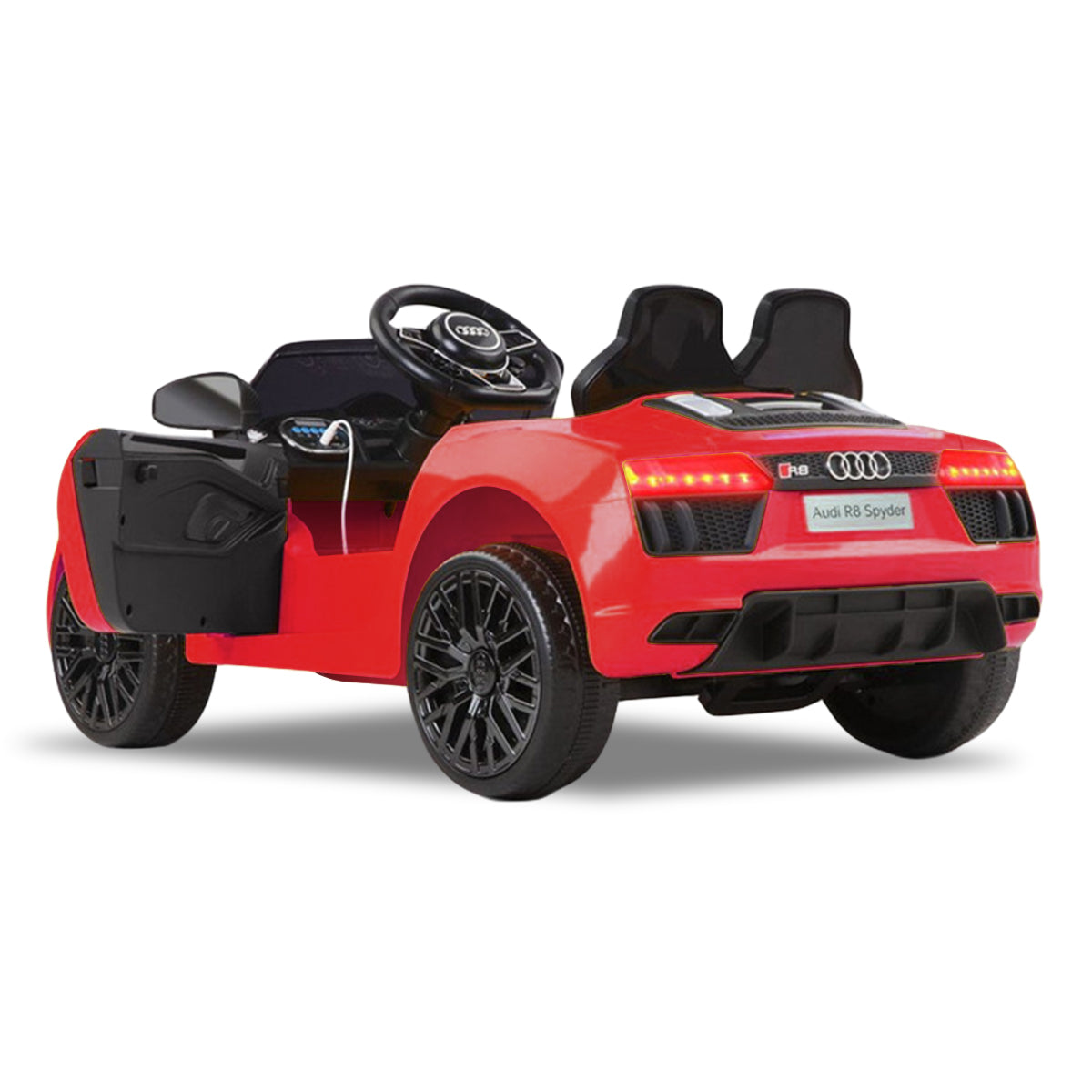 R8 Spyder Audi Licensed Kids Electric Ride On Car Remote Control Red