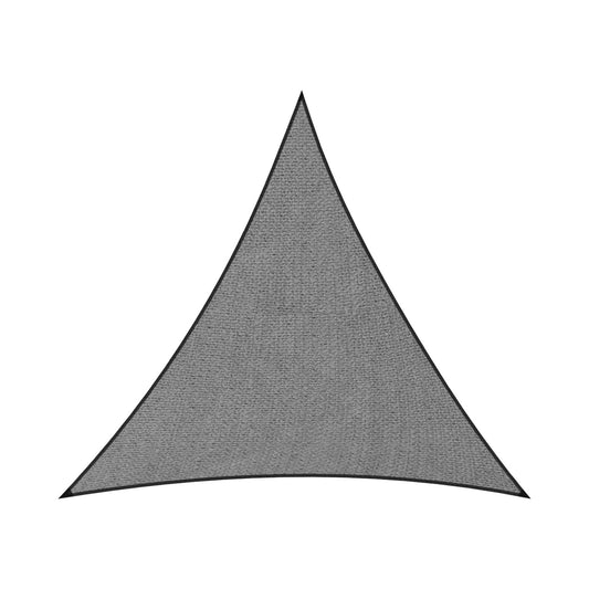 Wallaroo 280GSM Outdoor Sun Shade Sail Canopy Grey Triangle 3.6m x 3.6m x 3.6m