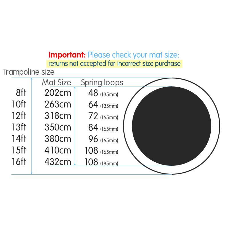 6ft Replacement Trampoline Mat Round Outdoor Spare Parts