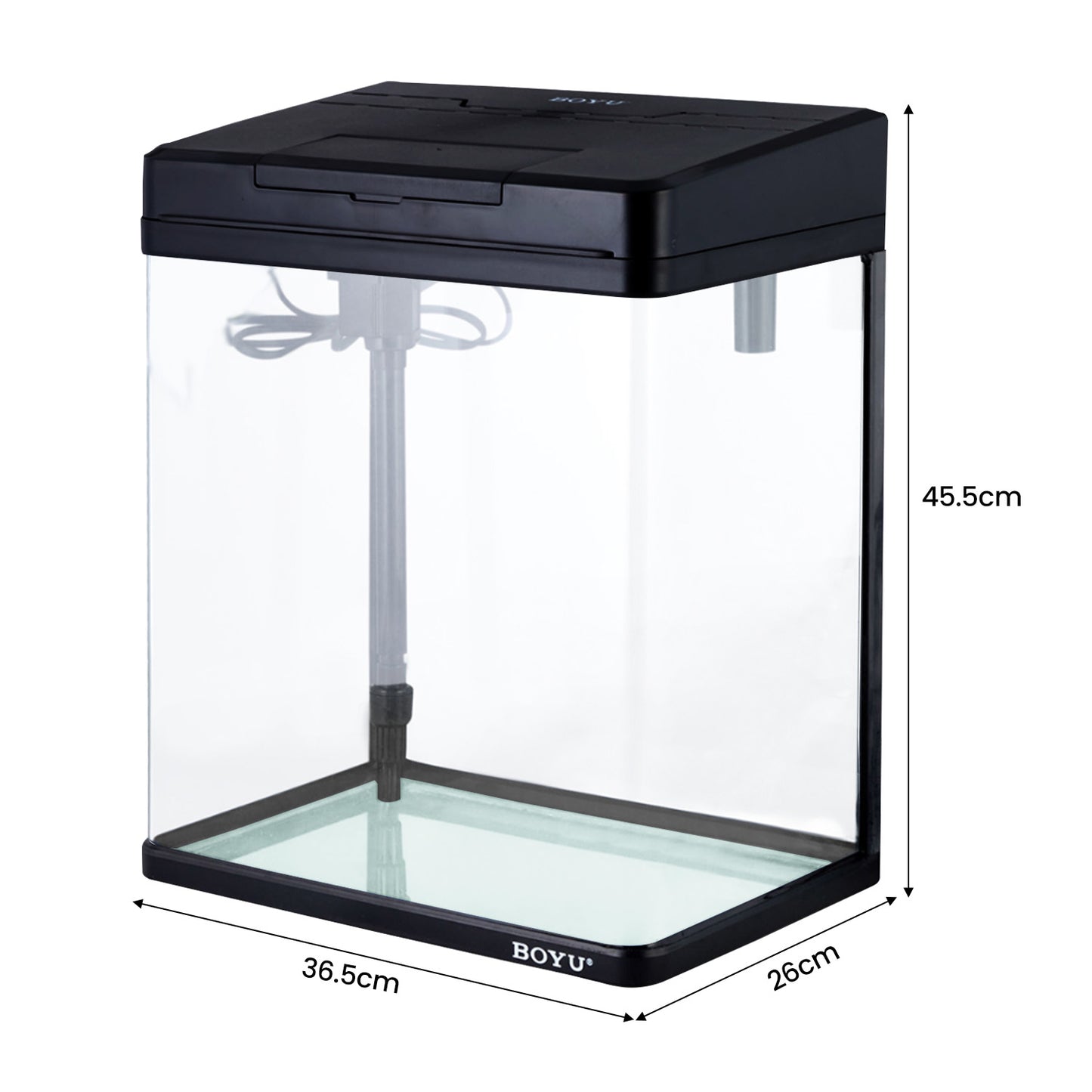 21L Complete Aquarium Kit With Bio Filter System LED Kit Curved Design