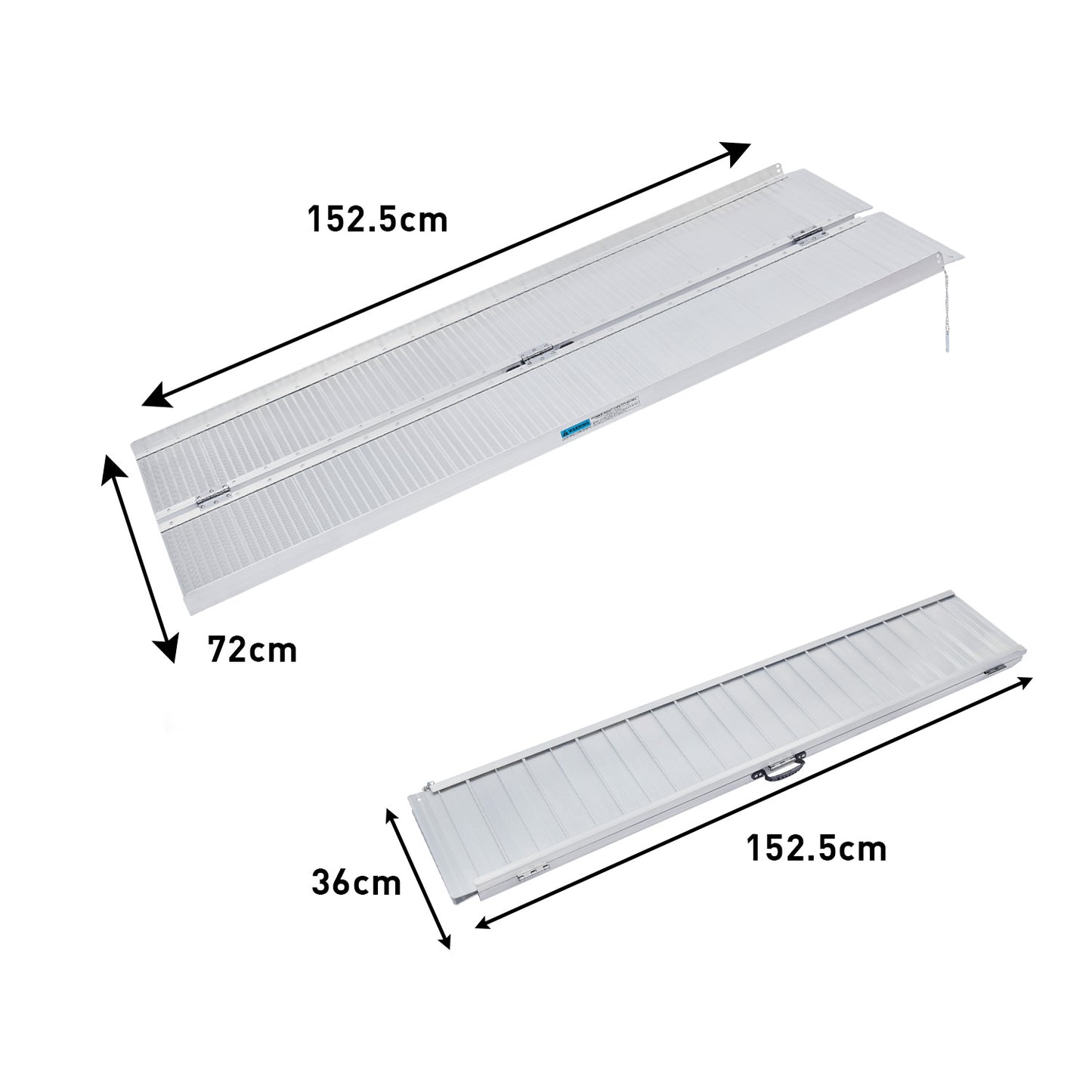 Aluminium Foldable Wheelchair Ramp R01 - 5ft