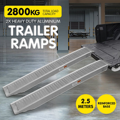 2x Heavy Duty Loading Ramps - 2.5m