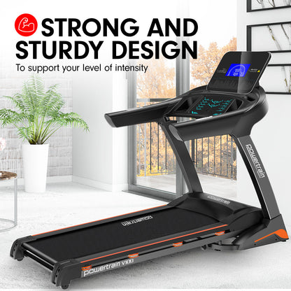 Powertrain V100 Foldable Treadmill Auto Incline Home Gym Cardio