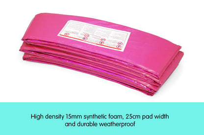 Powertrain Replacement Trampoline Spring Safety Pad - 8ft Pink