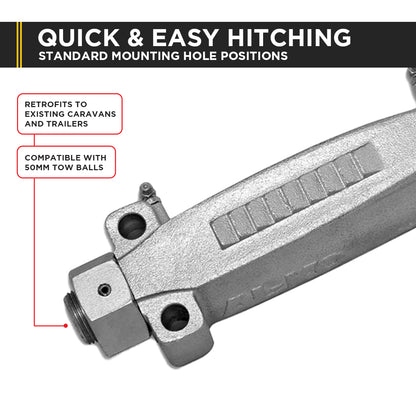 AL-KO 3.5T Off-Road Ball Coupling for Trailers Caravans Electric Brake