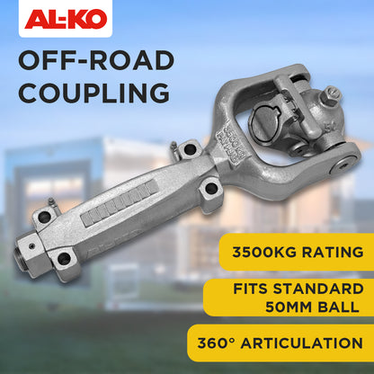 AL-KO 3.5T Off-Road Ball Coupling for Trailers Caravans Electric Brake