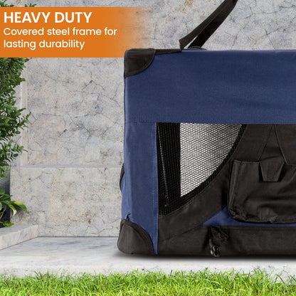 Royale Heavy Duty Soft Collapsible Pet Carrier Travel Friendly Medium