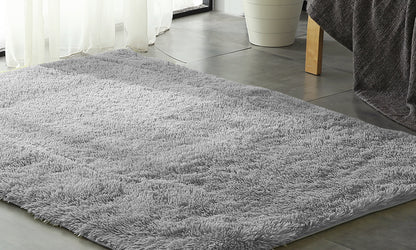 New Designer Shaggy Floor Confetti Rug Grey 160x230cm