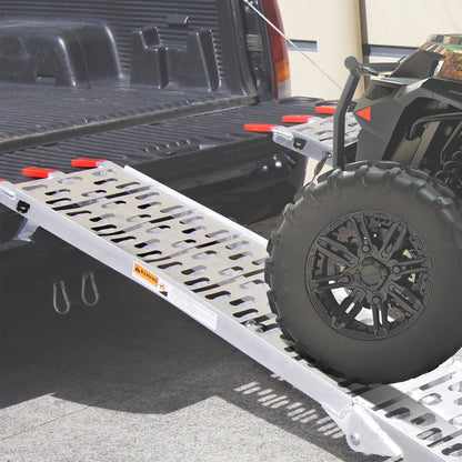 Aluminium ATV Loading Ramp Foldable - Silver