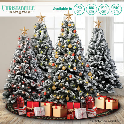 Christabelle Snow-Tipped Snowflocked Artificial Christmas Tree 2.1m 1200 Tips