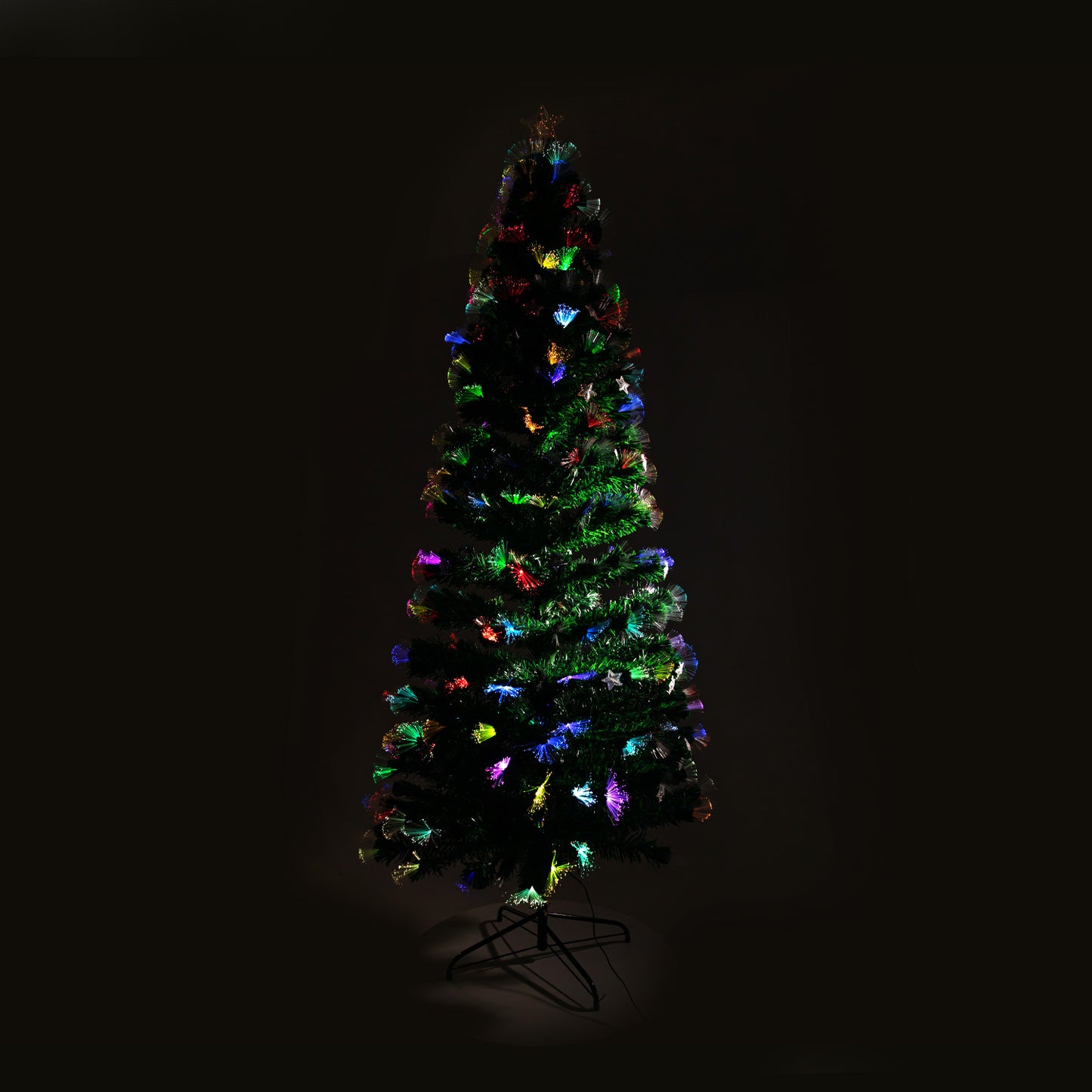 Christabelle 1.5m Enchanted Pre Lit Fibre Optic Christmas Tree Stars