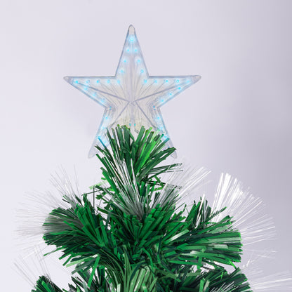 Christabelle 1.5m Enchanted Pre Lit Fibre Optic Christmas Tree Stars