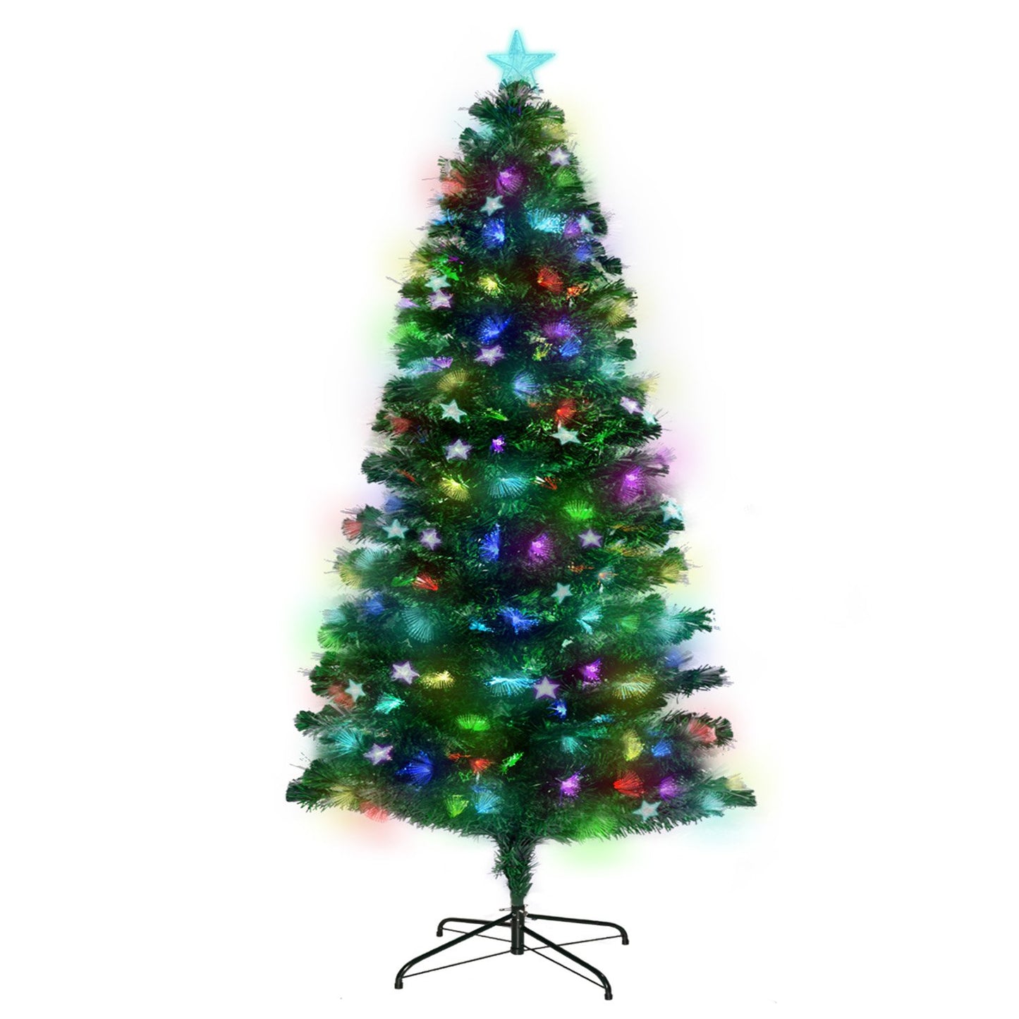 Christabelle 2.1m Enchanted Pre Lit Fibre Optic Christmas Tree