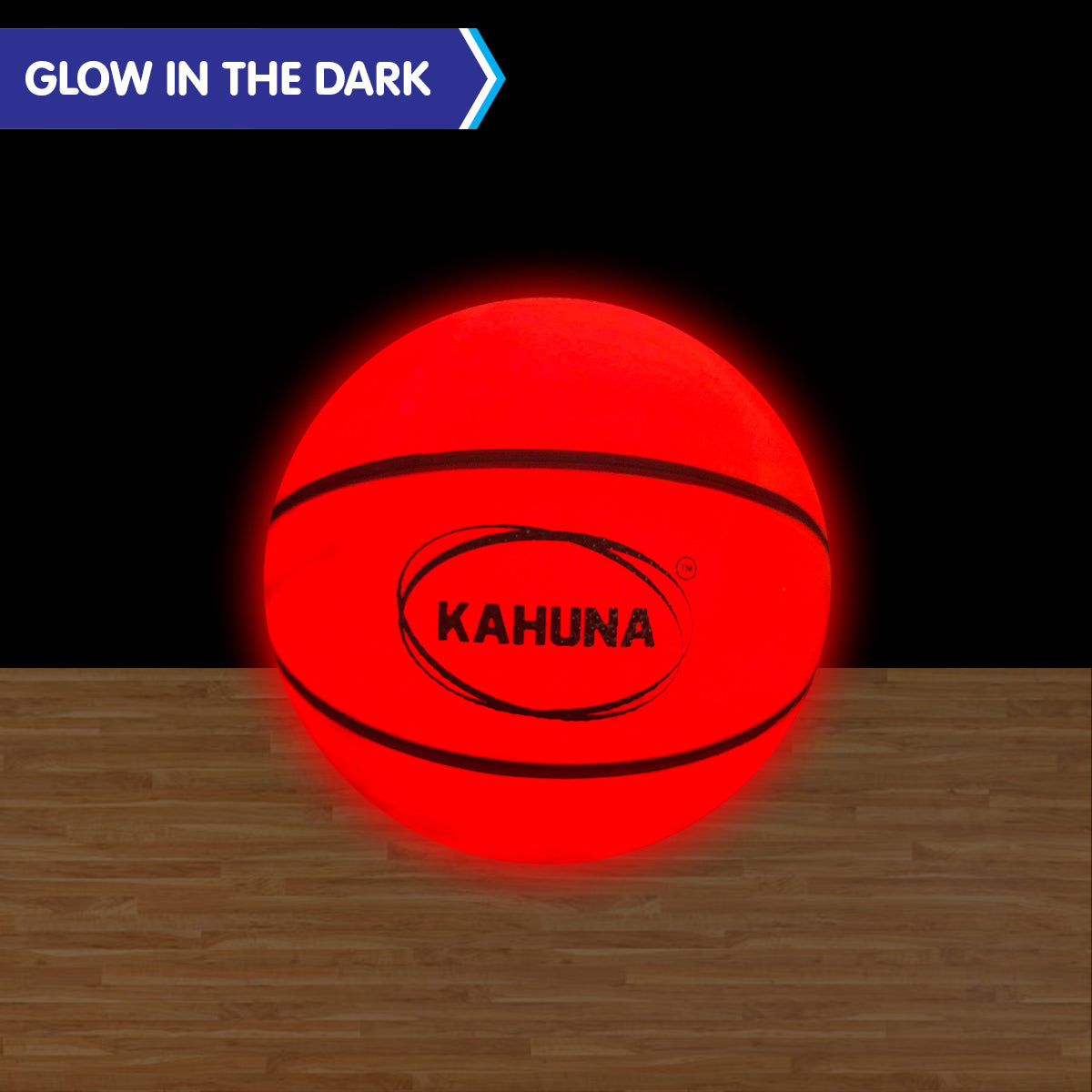 Kahuna Basketball L.E.D Glow Light Up Trampoline Ball