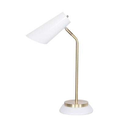 Sarantino White/Brass Table Lamp