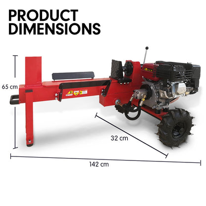 Yukon Petrol Log Splitter Wood Cutter 15 Ton