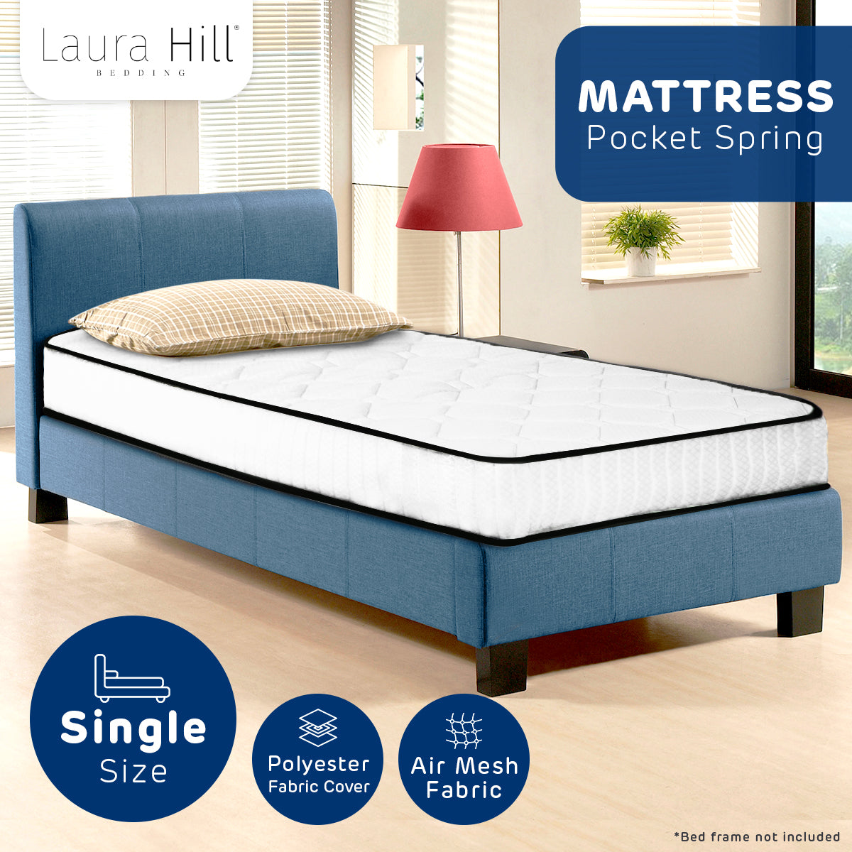 Laura Hill Pocket Spring Mattress - King Single