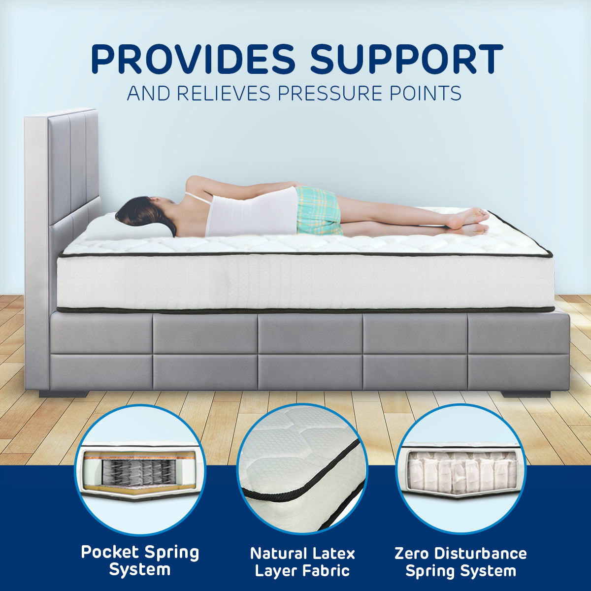 Laura Hill Pocket Spring Mattress - King Single