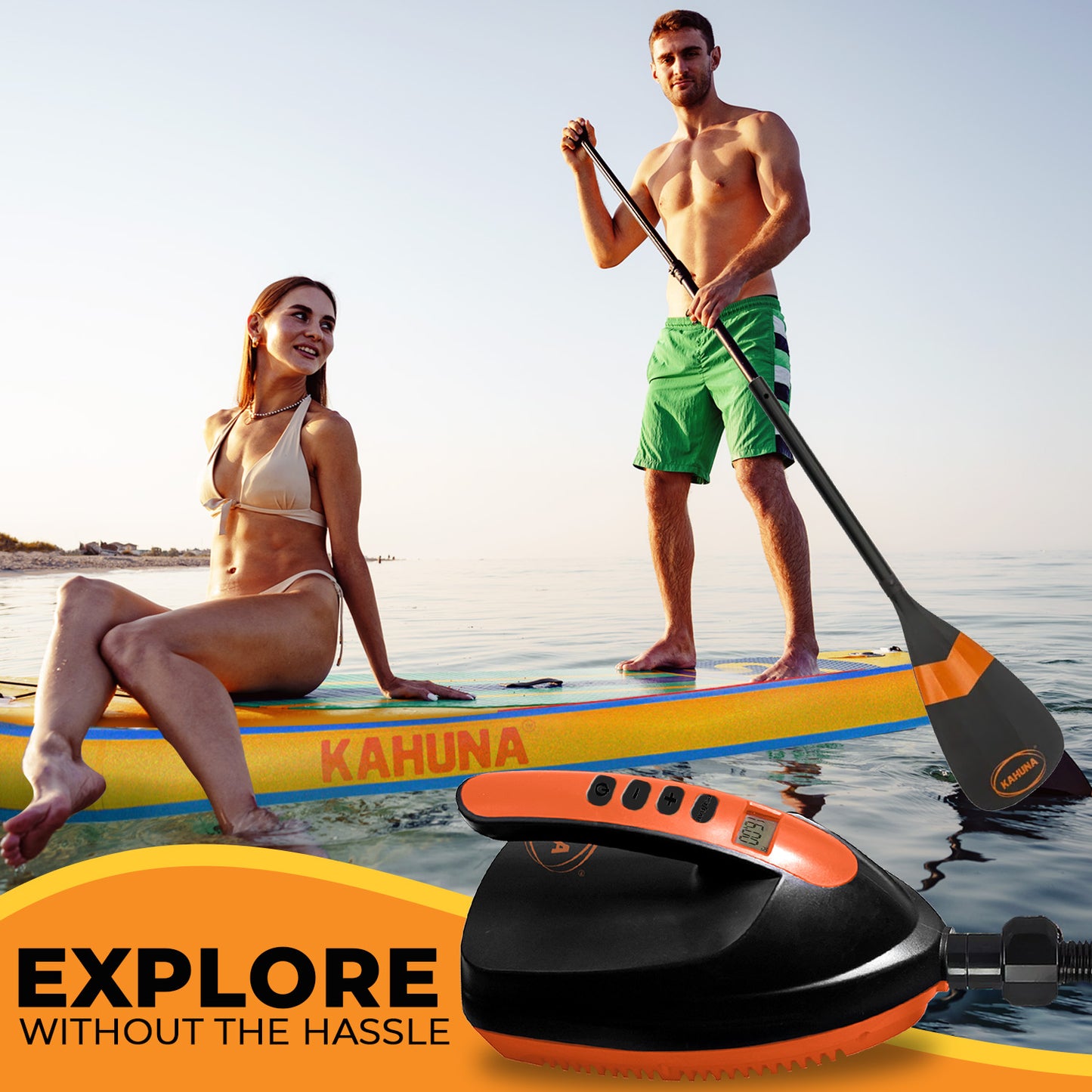 Kahuna Portable Electric Air Pump 12V for Inflatable Paddle Boards