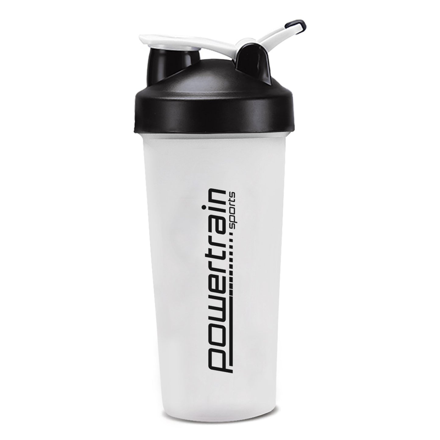 Powertrain 700ml Protein Shaker Bottle Water Sports Drink White