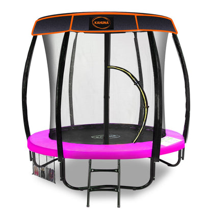 Kahuna Trampoline 6ft with Roof - Pink