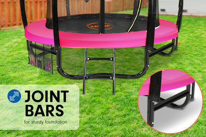 Kahuna Trampoline 6ft with Roof - Pink