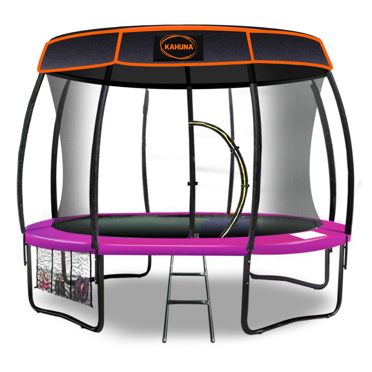 Kahuna Trampoline 12 ft with  Roof-Pink