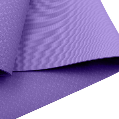 Powertrain Eco-Friendly TPE Yoga Pilates Exercise Mat 6mm - Lilac